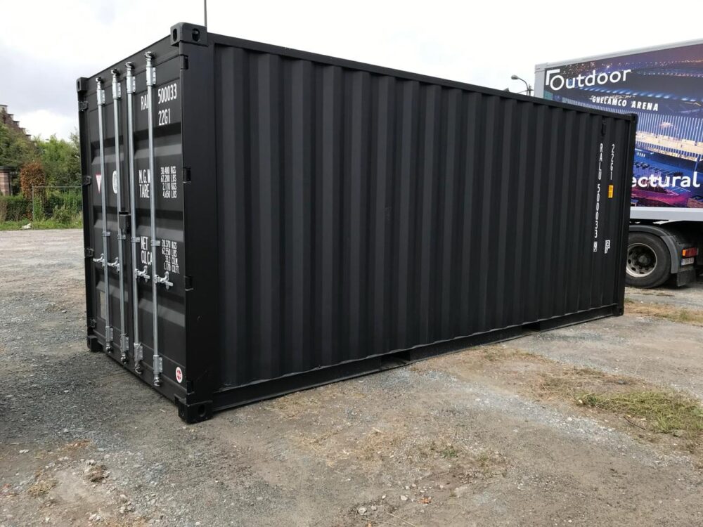 Container 20 pieds 1er voyage noir