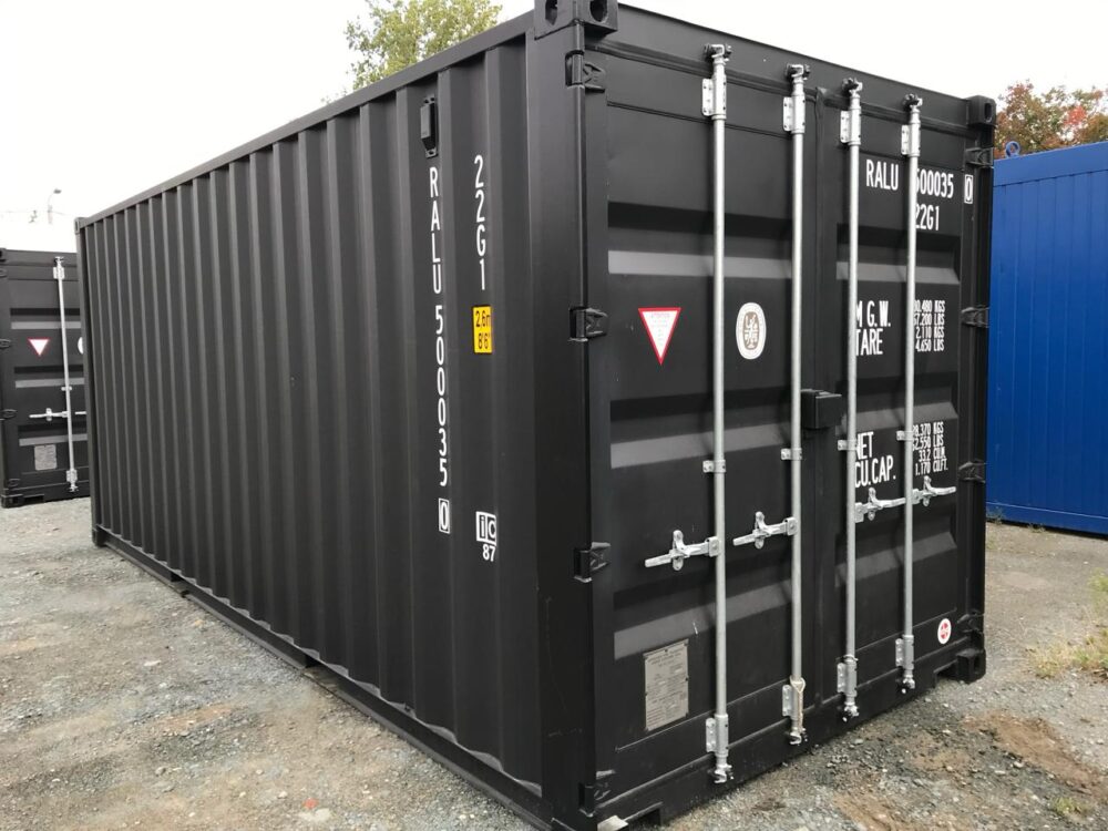 Container 20 pieds 1er voyage noir